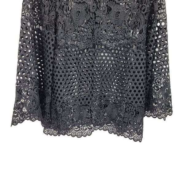 Womens Alice McCall Dress Like I Would Lace Statement Sleeve Mini Goth Blk Sz 2 - Picture 12 of 17